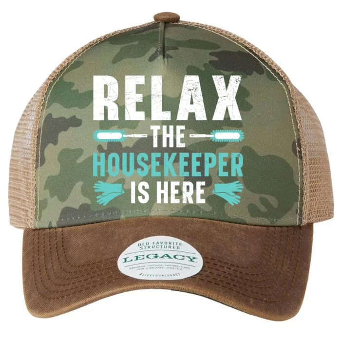 Housekeeping Housekeeper Cleaner Job Cleaning Crew Legacy Tie Dye Trucker Hat