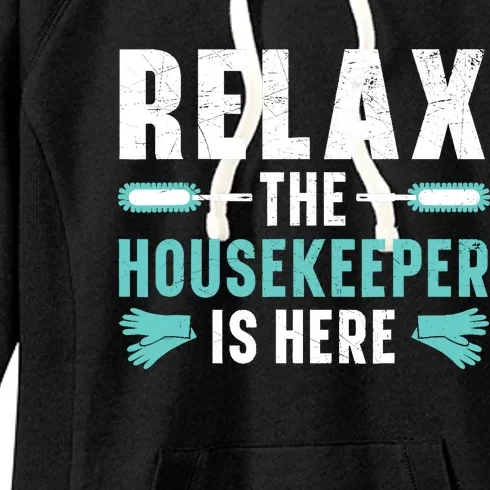 Housekeeping Housekeeper Cleaner Job Cleaning Crew Women's Fleece Hoodie