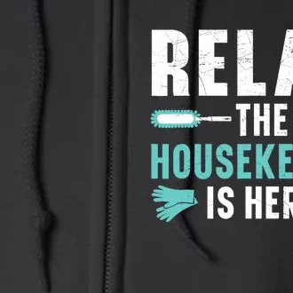 Housekeeping Housekeeper Cleaner Job Cleaning Crew Full Zip Hoodie