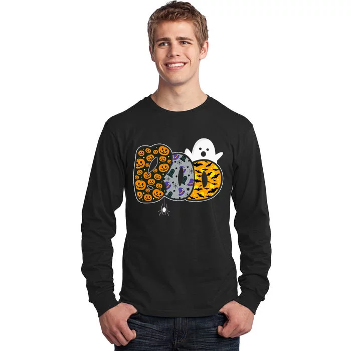 Hilarious Halloween Costume with Ghosts and Pumpkins Tall Long Sleeve T-Shirt