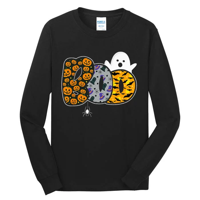 Hilarious Halloween Costume with Ghosts and Pumpkins Tall Long Sleeve T-Shirt