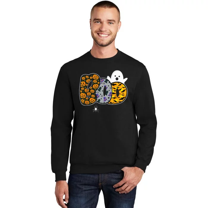 Hilarious Halloween Costume with Ghosts and Pumpkins Tall Sweatshirt