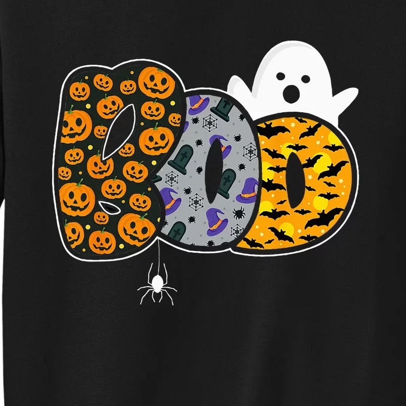 Hilarious Halloween Costume with Ghosts and Pumpkins Tall Sweatshirt