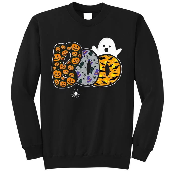 Hilarious Halloween Costume with Ghosts and Pumpkins Tall Sweatshirt