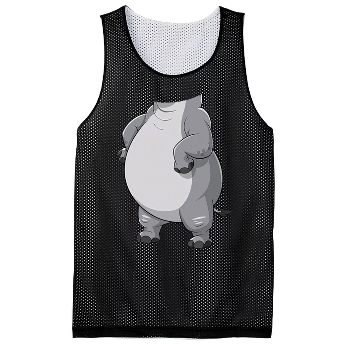 Hippo Hippopotamus Costume Gift Mesh Reversible Basketball Jersey Tank