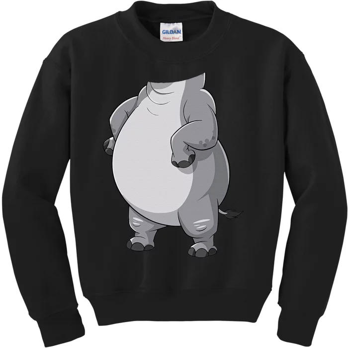 Hippo Hippopotamus Costume Gift Kids Sweatshirt