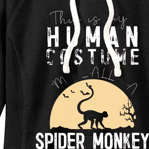 Halloween Human Costume Spider Monkey Creepy Horror Women's Fleece Hoodie