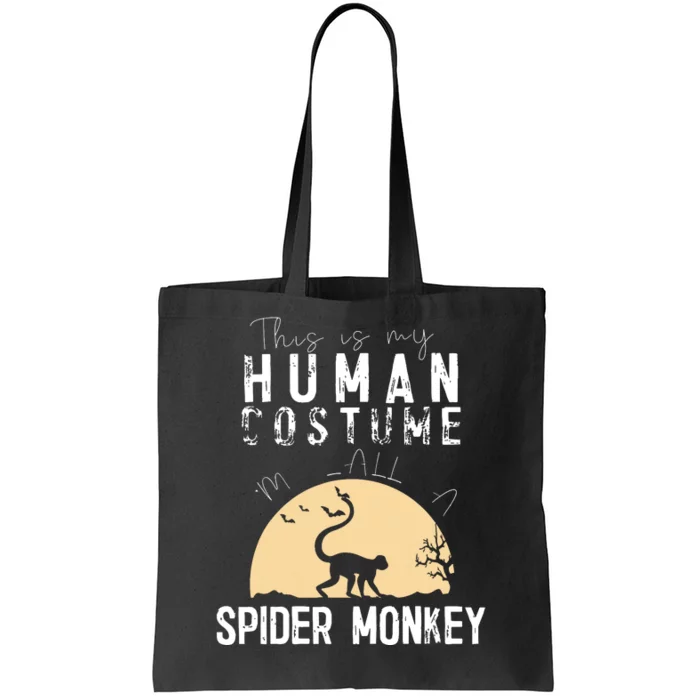 Halloween Human Costume Spider Monkey Creepy Horror Tote Bag