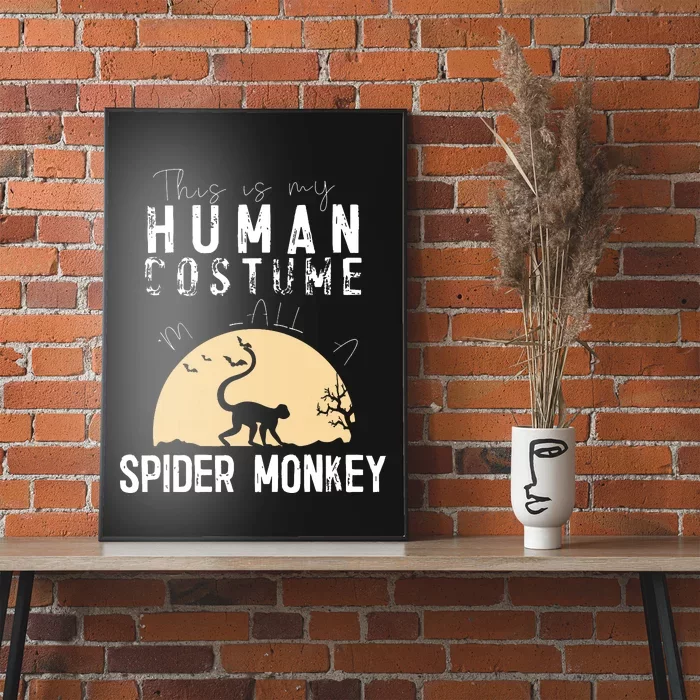 Halloween Human Costume Spider Monkey Creepy Horror Poster