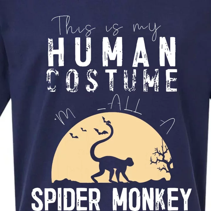 Halloween Human Costume Spider Monkey Creepy Horror Sueded Cloud Jersey T-Shirt