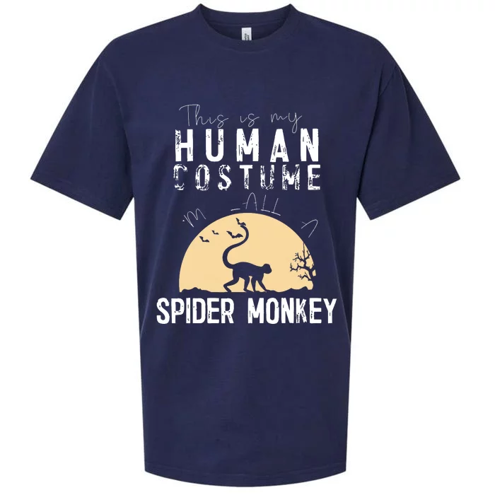 Halloween Human Costume Spider Monkey Creepy Horror Sueded Cloud Jersey T-Shirt