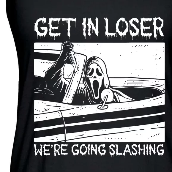 Horror Halloween Character Get In Loser WeRe Going Slashing Ladies Essential Flowy Tank