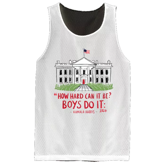 How Hard Can It Be Boy Do It Kamala 2024 Mesh Reversible Basketball Jersey Tank