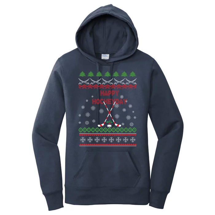 Happy Hockeyday Christmas For Lovers Women's Pullover Hoodie