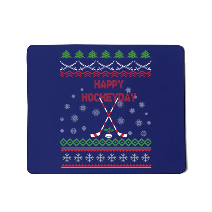 Happy Hockeyday Christmas For Lovers Mousepad