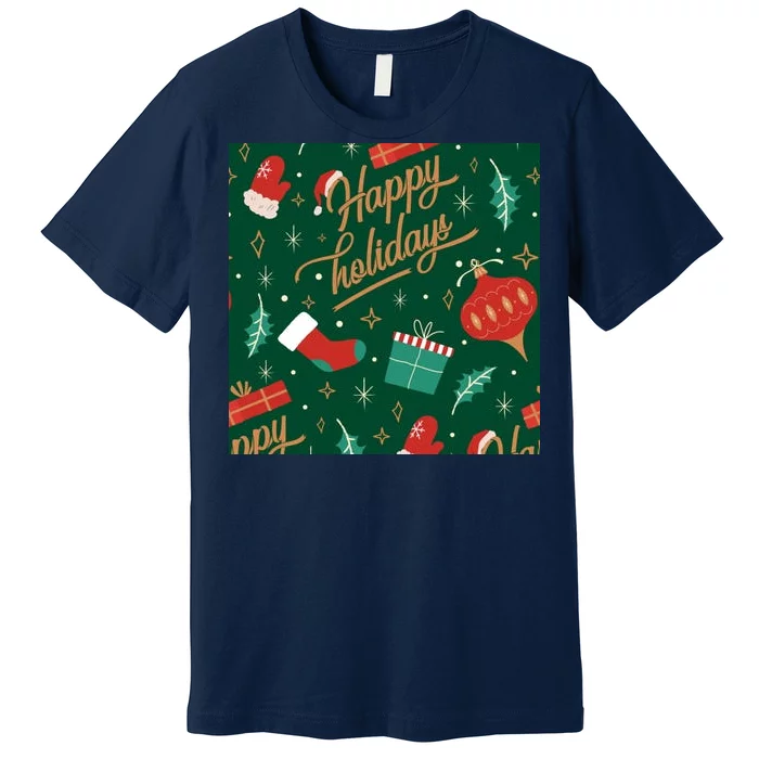 Happy Holidays Christmas Festive Premium T-Shirt