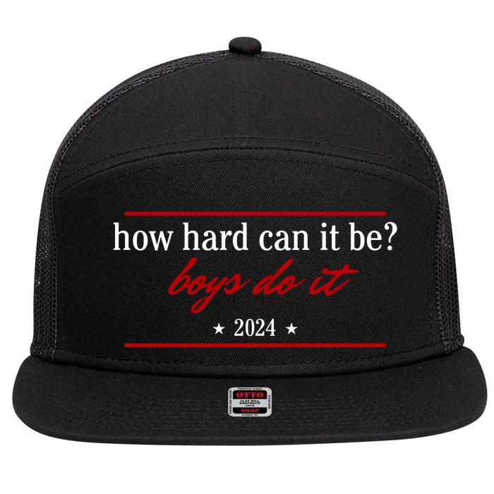 How Hard Can It Be Boy.S Do It 2024 7 Panel Mesh Trucker Snapback Hat