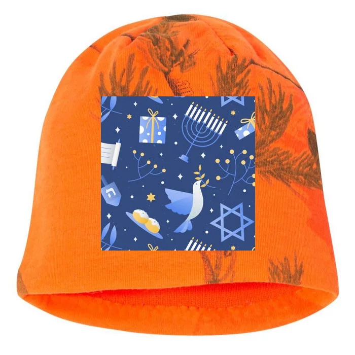 Hanukkah Holiday Celebration Kati - Camo Knit Beanie