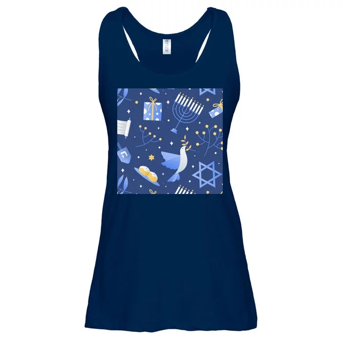 Hanukkah Holiday Celebration Ladies Essential Flowy Tank