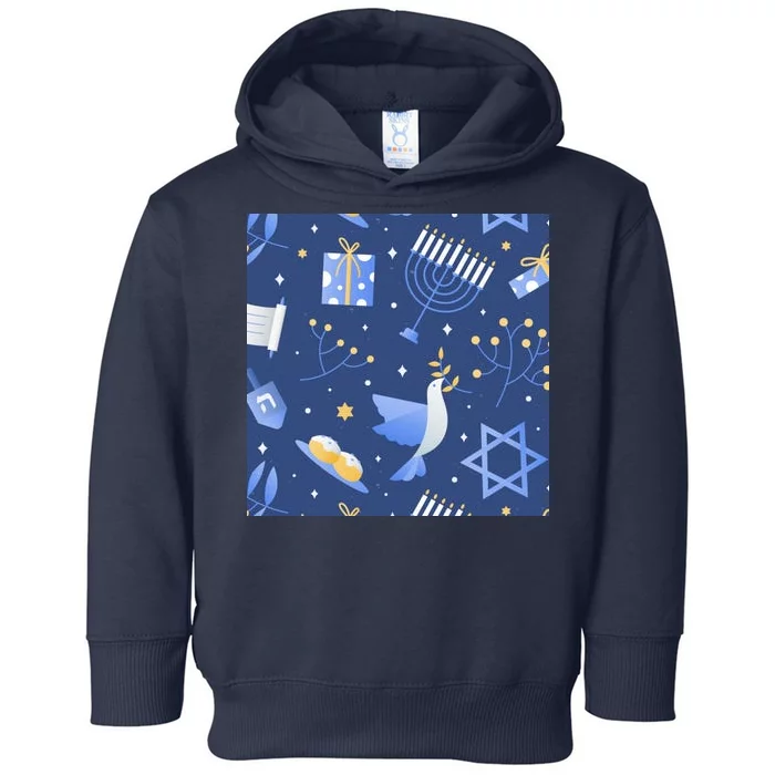 Hanukkah Holiday Celebration Toddler Hoodie