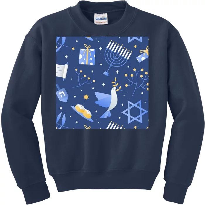 Hanukkah Holiday Celebration Kids Sweatshirt