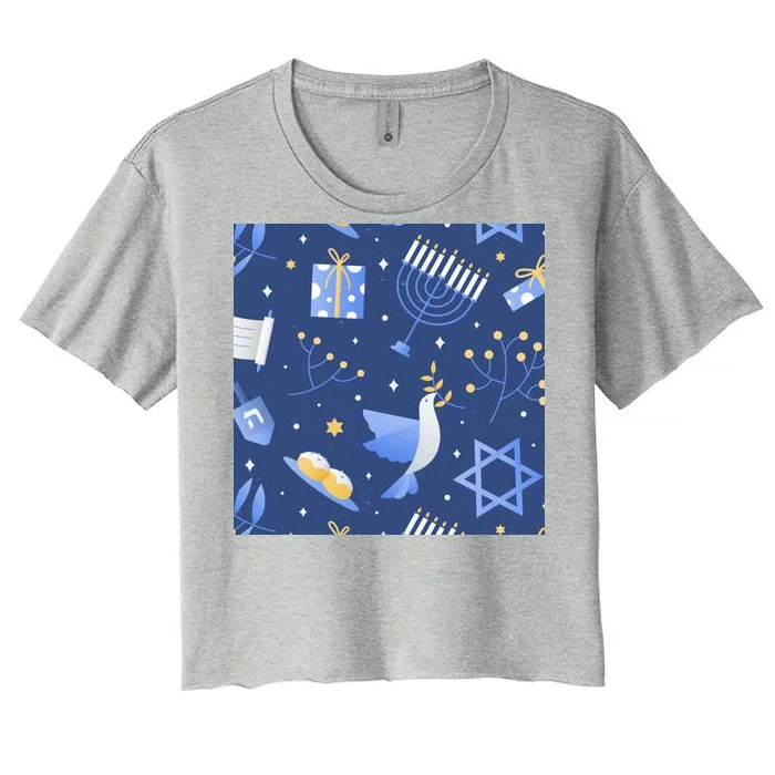 Hanukkah Holiday Celebration Women's Crop Top Tee