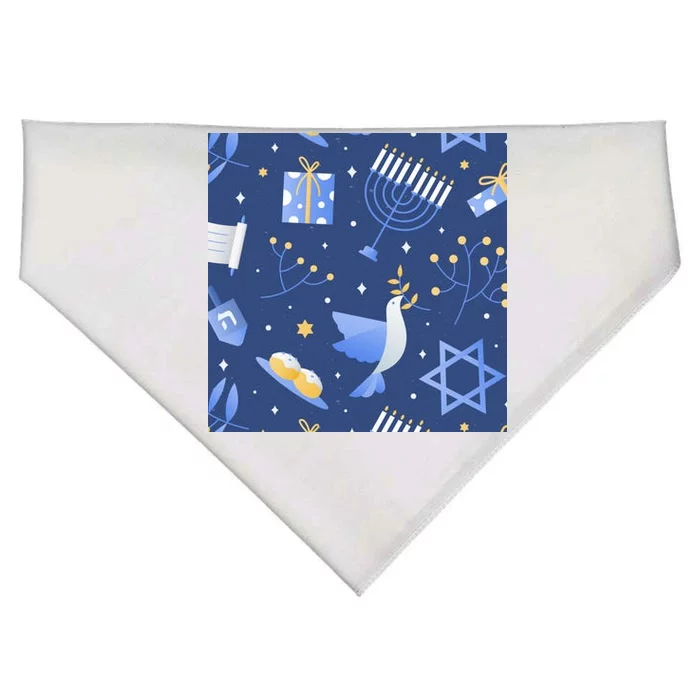 Hanukkah Holiday Celebration USA-Made Doggie Bandana