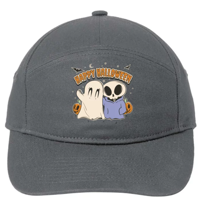 Happy Halloween Cute Monsters 7-Panel Snapback Hat