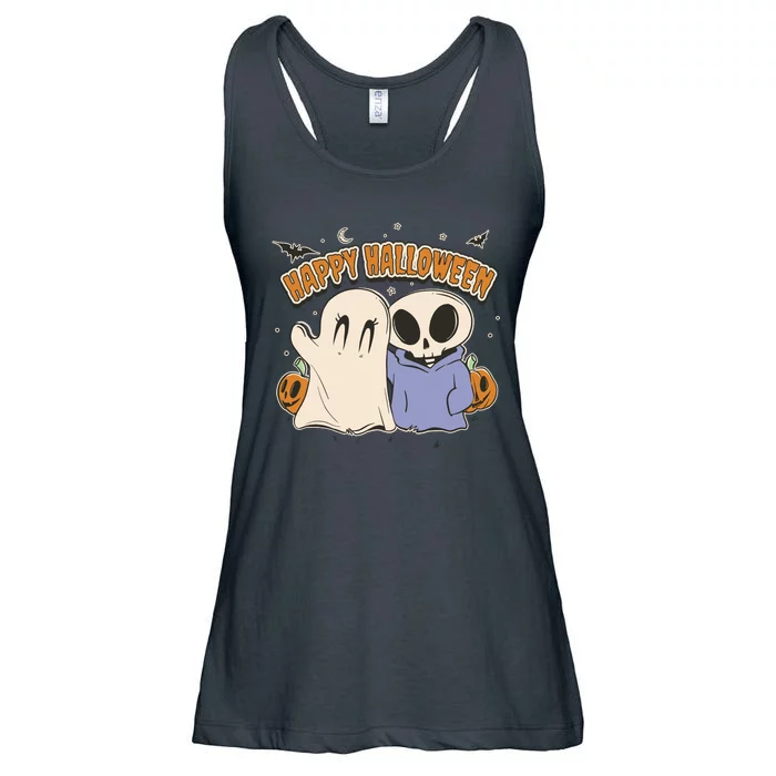 Happy Halloween Cute Monsters Ladies Essential Flowy Tank