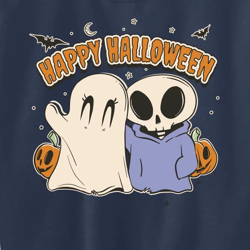 Happy Halloween Cute Monsters Kids Sweatshirt