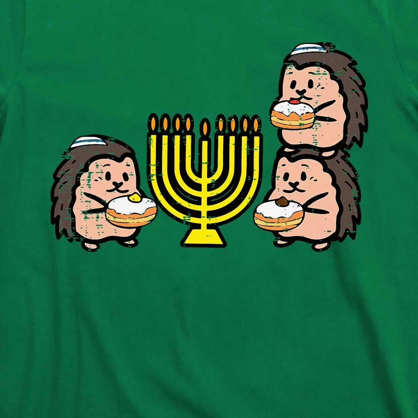 Hanukkah Hedgehogs Chanukah Jewish T-Shirt