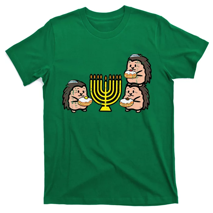 Hanukkah Hedgehogs Chanukah Jewish T-Shirt