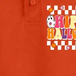 Hippie Halloween Cute Retro Dry Zone Grid Performance Polo