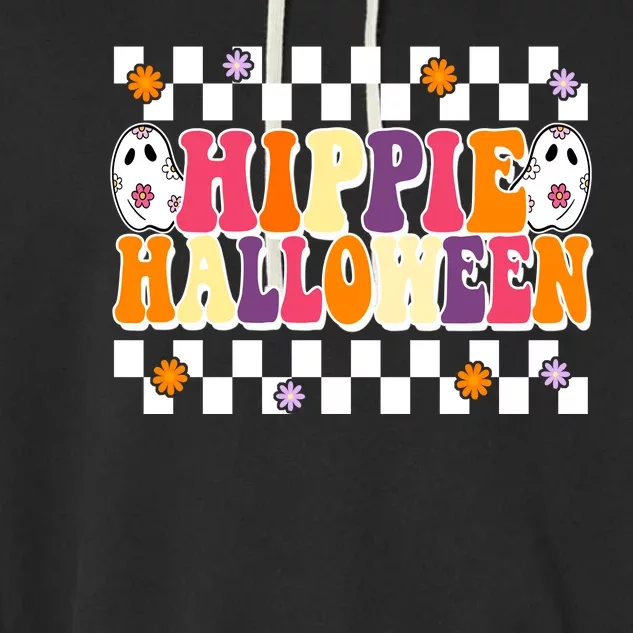 Hippie Halloween Cute Retro Garment-Dyed Fleece Hoodie