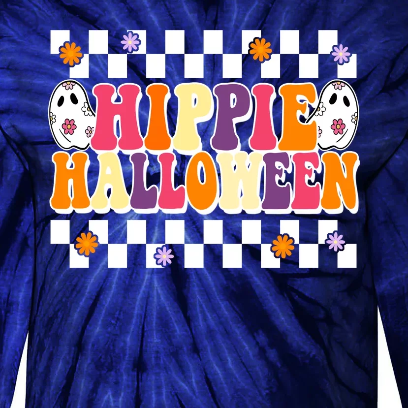 Hippie Halloween Cute Retro Tie-Dye Long Sleeve Shirt