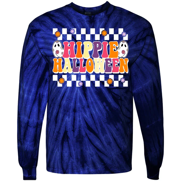 Hippie Halloween Cute Retro Tie-Dye Long Sleeve Shirt