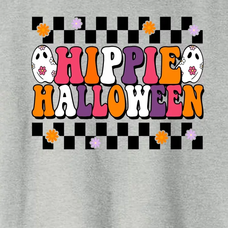 Hippie Halloween Cute Retro Women's Crop Top Tee