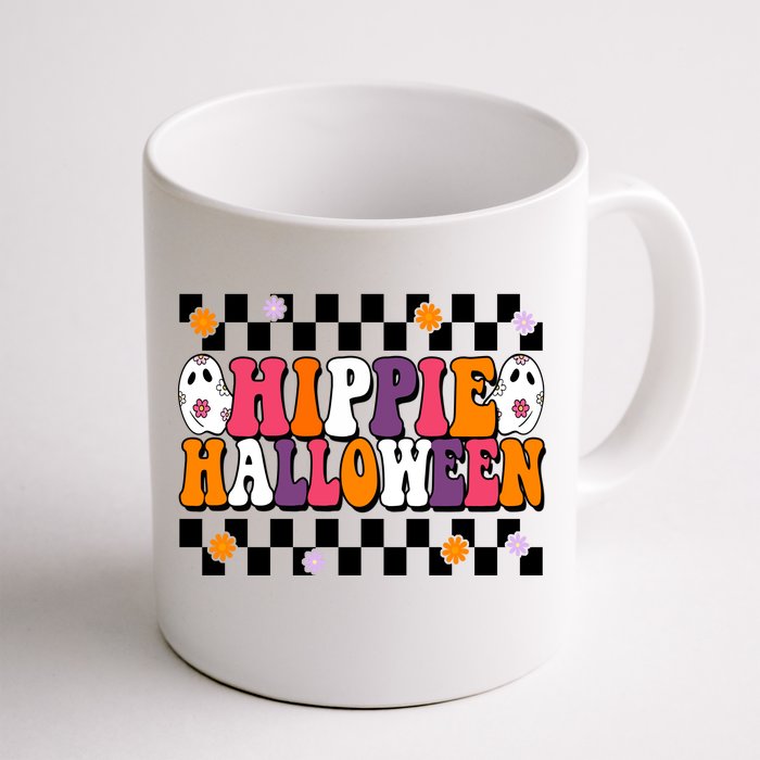 Hippie Halloween Cute Retro Front & Back Coffee Mug