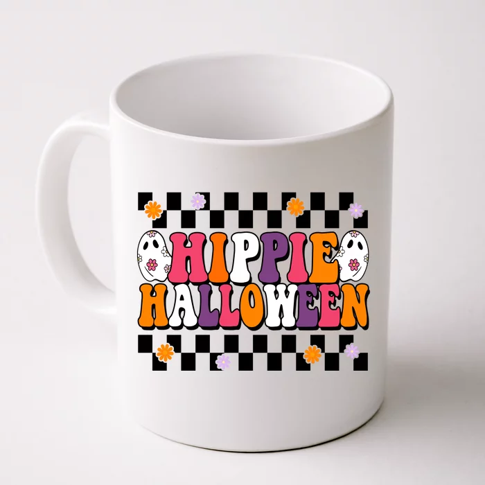 Hippie Halloween Cute Retro Front & Back Coffee Mug