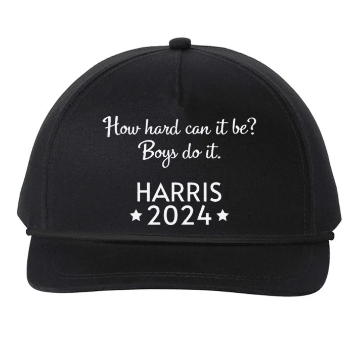 How Hard Can It Be Boy Do It. Harris 2024 Snapback Five-Panel Rope Hat