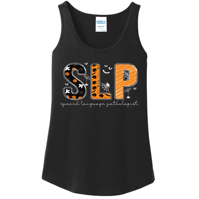 Hilarious Halloween Costume Pumpkin Skeleton Fun Ladies Essential Tank