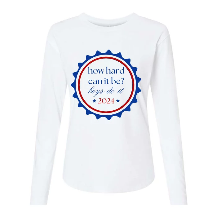 How Hard Can It Be Do It 2024 Womens Cotton Relaxed Long Sleeve T-Shirt