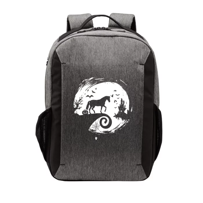 Horse Halloween Costume Moon Silhouette Creepy Horror Vector Backpack