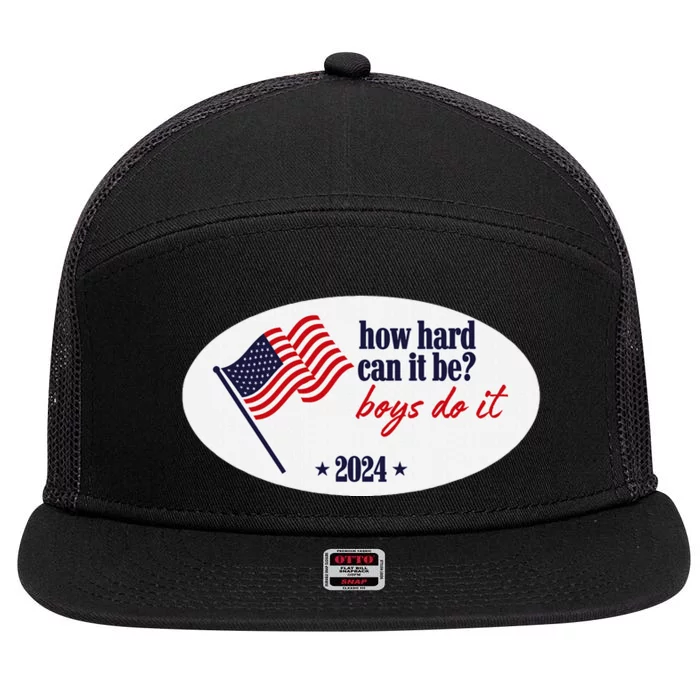 How Hard Can It Be Boy Do It 7 Panel Mesh Trucker Snapback Hat