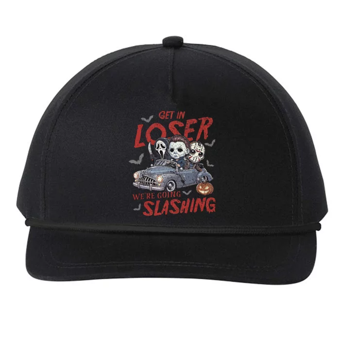 Horror Halloween Character Get In Loser WeRe Going Slashing Snapback Five-Panel Rope Hat