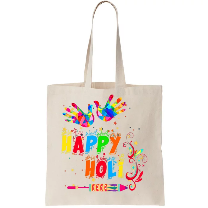 Happy Holi Color India Hindu Gift For Tote Bag