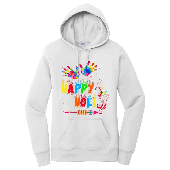 Happy Holi Color India Hindu Gift For Women's Pullover Hoodie