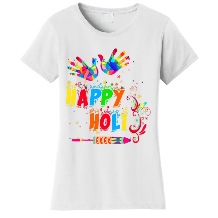 Happy Holi Color India Hindu Gift For Women's T-Shirt