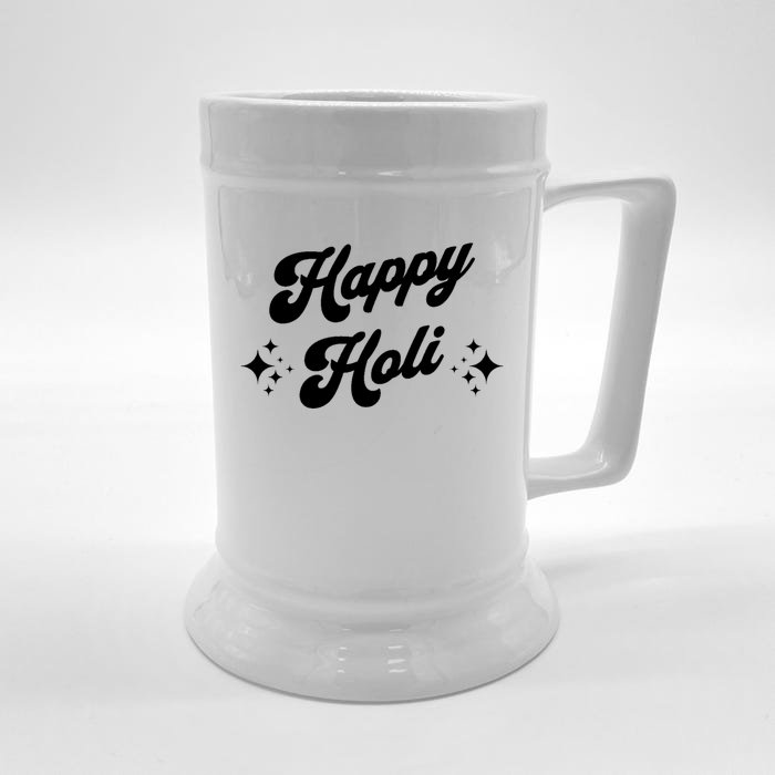 Happy Holi Cool Gift Front & Back Beer Stein