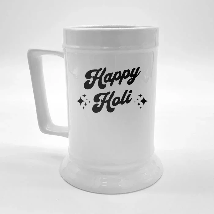 Happy Holi Cool Gift Front & Back Beer Stein